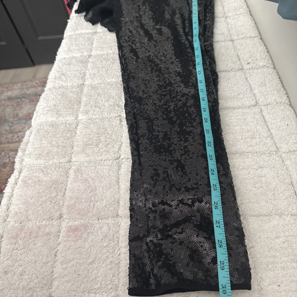 Venus Size 12 Black Jumpsuit NYE Festival Holiday Sequins Caped Fairy Grunge - Picture 13 of 16